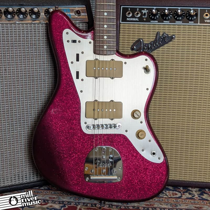 Fender J Mascis Jazzmaster 2009– Purple Sparkle – CIJ – Gig Bag – Used Excellent image 1