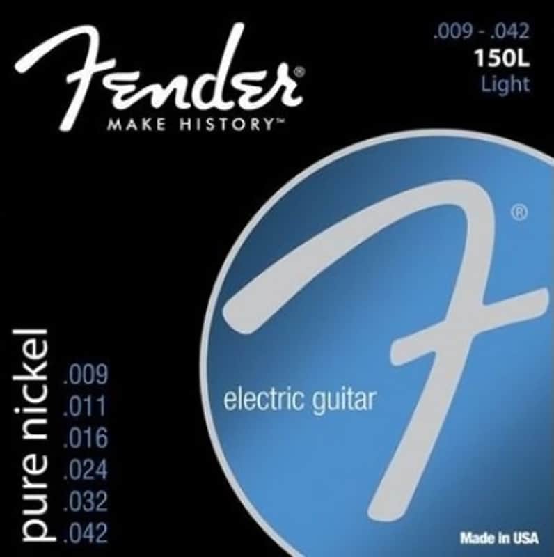 Fender 150 L 9-42 Pure Nickel Electric Guitar Strings image 1