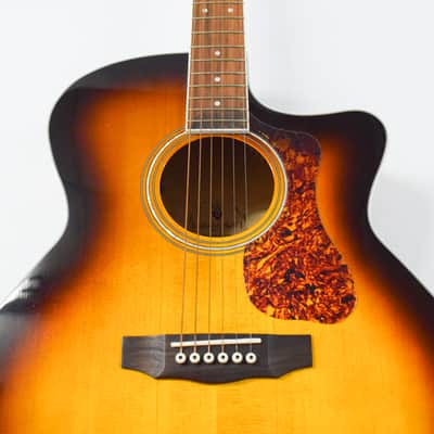 Guild F-250CE Deluxe Acoustic-Electric Guitar (DEMO) - Antique Burst image 3
