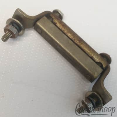 *Leedy & Ludwig Snare Drum Butt Plate 1 7/8" Nickel Plating Vintage 40s Elkhart* image 2