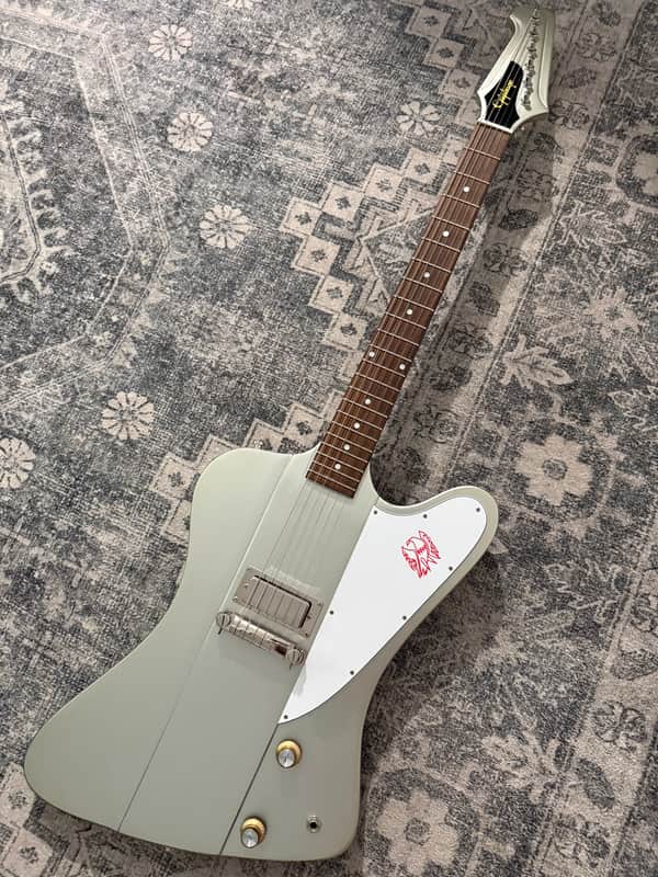 Epiphone "Inspired by Gibson Custom" '63 Firebird I 2024 - Present - Silver Mist w/ OHC image 1