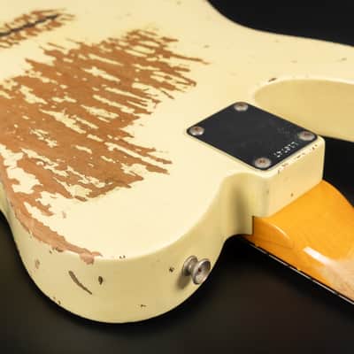 Fender Custom Shop '64 Reissue L-Series Telecaster RW Heavy Relic - Vintage White | USA 1964 Josefina Campos Handwound Pickups 3.39kg | CoA OHSC image 14