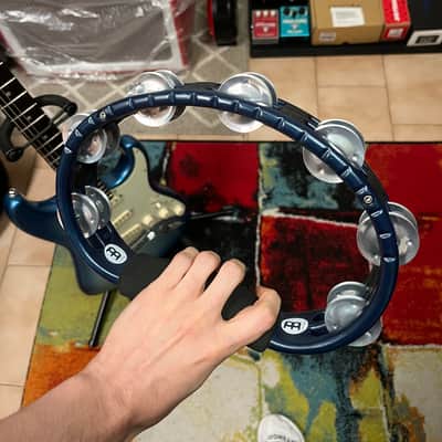 Meinl TMT1A-B Mountable Tambourine with Aluminum Jingles 2010s - Blue image 5