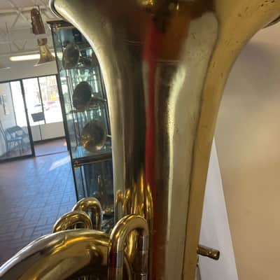 Very Clean Used Yamaha YBB-641 Concert BBb Tuba in Yellow Brass,Lacquered, good valves; with Case, Mouthpiece image 8