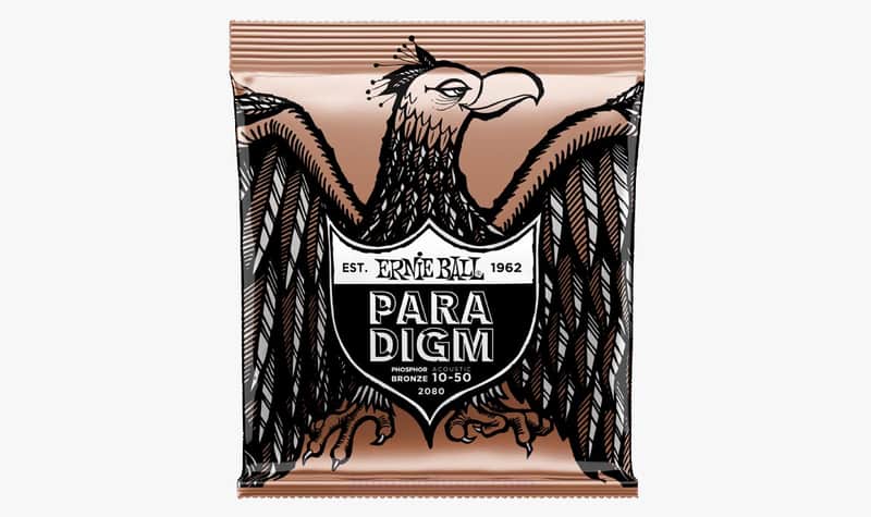 Paradigm Extra-Light Phosphor Bronze Acoustic Guitar Strings 10-50 Gauge Set Plasma Enhanced Wrap Wire Nanotech Coat-Treated image 1