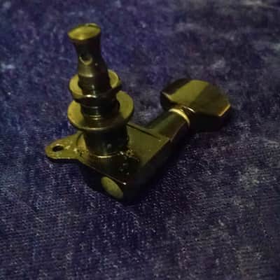 1980s Gotoh Black Tuners R-hand 6 in Line Tuners image 3