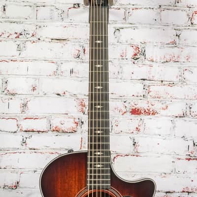 Taylor - (2025) 324ce - Acoustic-Electric Guitar - Mahogany/Mahogany - Shaded Edge Burst Top - w/ Hardshell Case - x5009 image 3