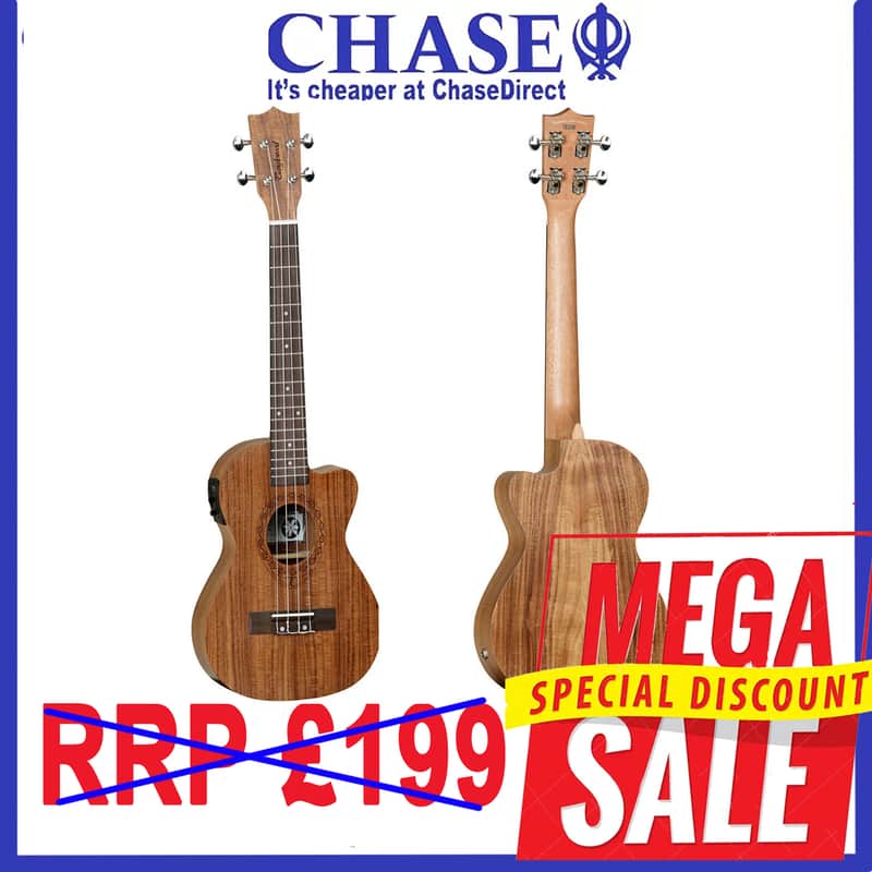 Tanglewood Tiare Electro Acoustic Tenor Ukulele TWT17E with Built-In Tuner image 1