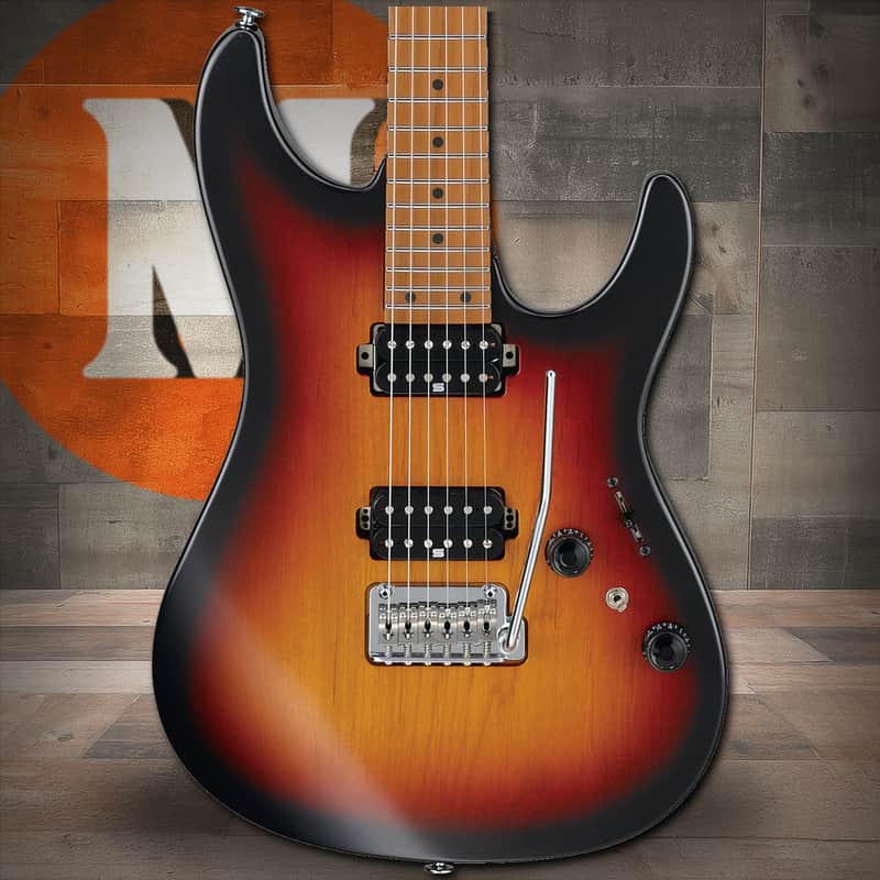 Ibanez AZ Prestige 6 String Electric Guitar w/Case - Tri Fade Burst Flat (AZ2402TFF) image 1