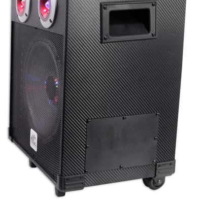 NYC Acoustics N10AR 10" Rechargeable Powered Speaker Bluetooth+Party Lights/Mic image 3