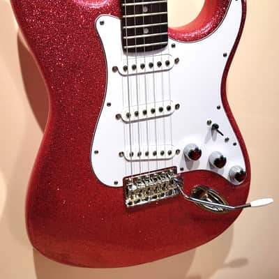 Custom Designed & Crafted Strat Style Big Flake Metallic Champagne Sparkle-Serial #079 2025 image 2
