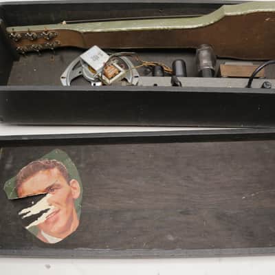 Pre-WWII 1941 Sears / Silvertone 2323 Hawaiian Lap Steel w/ Tube Amp In Case image 19