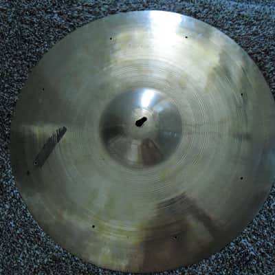 18" Vintage Trans Stamp Avedis Zildjian Cymbal 1635g sizzle holes image 1