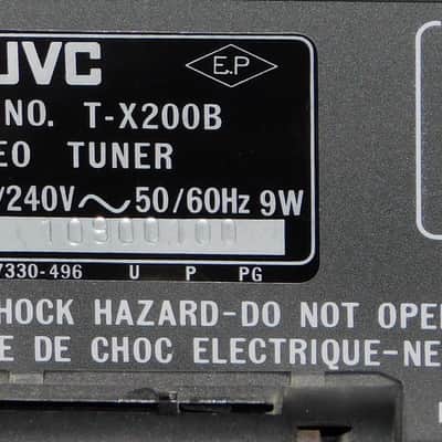 JVC T-X200B FM/AM Quartz Synthesizer Stereo Tuner, Works, Japan Made image 4