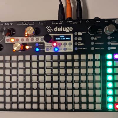Synthstrom Audible Deluge 64-Voice Desktop Synthesizer with OLED Display 2022 - Present - Black image 3