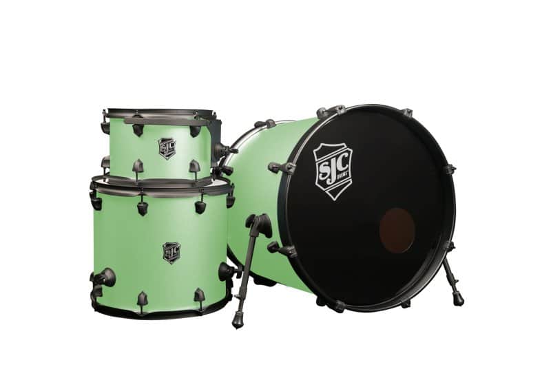 SJC PFK322FBCMWBJ Pathfinder Series 3-piece Shell Pack - Cosmic Mint Black image 1