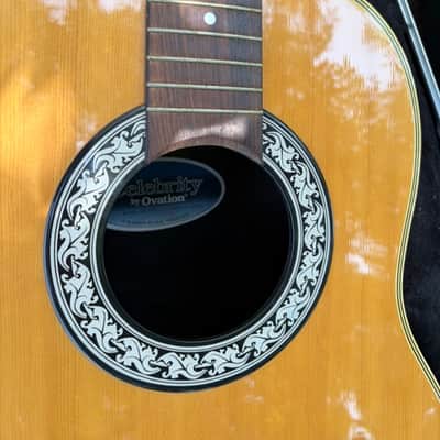 Ovation Celebrity CC65 12 string acoustic guitar with hardshell case image 3