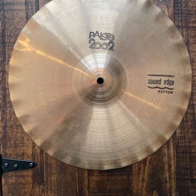Paiste 14" 2002 "Black Label" Sound Edge Hi-Hat Cymbals (Pair) 1978 image 7