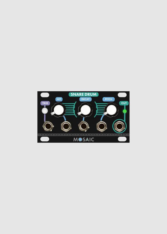 MOSAIC 1U SNARE DRUM BLACK : BRAND NEW :  [DETROIT MODULAR] image 1