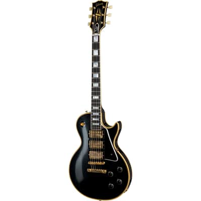 Gibson 1957 Les Paul Custom Reissue 3-Pickup Electric Guitar - VOS Ebony image 2