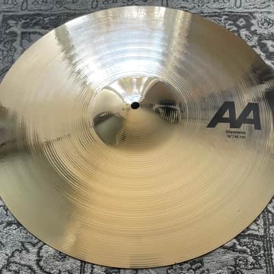 Mint Sabian 18” AA Viennese Concert Cymbals Brilliant - Pair w/straps image 3