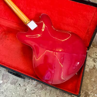 Teisco Vibra-Twin EP-12T 1960’s - Cherry 12 string electric bizarre guitar es-335 original vintage MIJ japan image 7