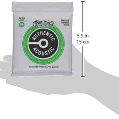 Martin Authentic Acoustic® Marquis® Silked Guitar Strings – Phosphor Bronze, Extra Light Gauge | Warm, Balanced Tone with Bridge Protection | Silk-Wrapped Ball Ends image 3