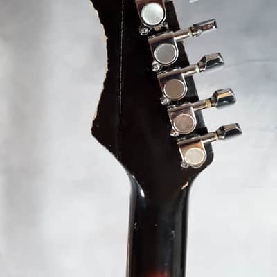 Harmony Holiday Model 1478, Rare & Vintage, Made in USA, Solid Body Electric Guitar 1965 Red Burst image 18
