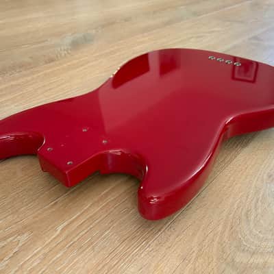 CIJ Fender Mustang Bass Body Racing Competition Trans Red (2008) - LOADED image 9