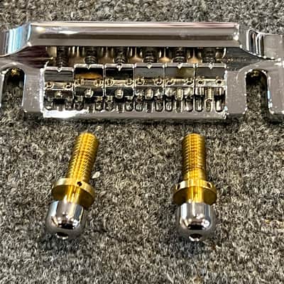 Kahler Quad Series Fixed Guitar Bridge w locking Stud Set - Chrome Fits BC Rich Guitars Bild 6