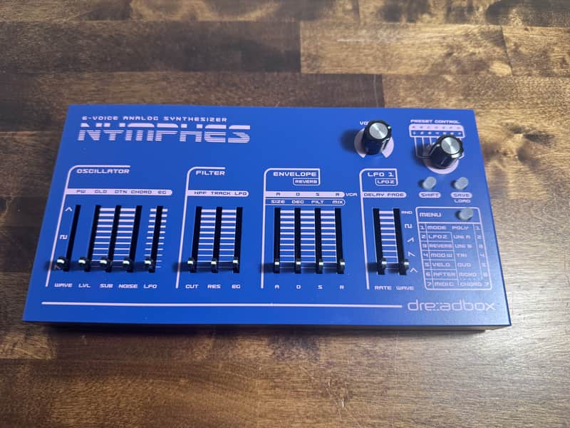 Dreadbox Nymphes 6-voice Desktop Analog Synthesizer 2021 - Present - Blue image 1