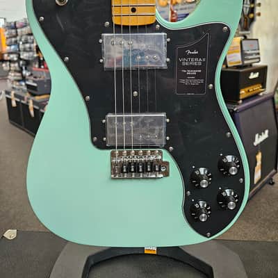 Fender Vintera II 's 70s Deluxe Telecaster Surf Green image 1