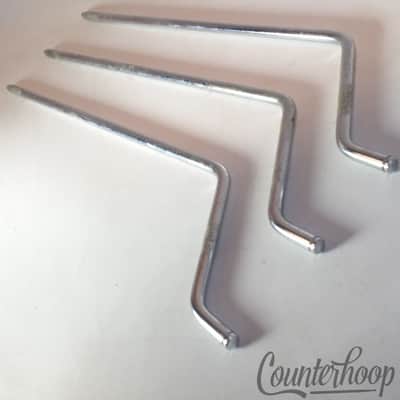 *Premier 3x 18" Floor Tom Drum Legs Chrome Vintage 60s-70s Elite 14,16" England* image 2