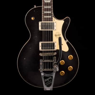 Heritage Custom Shop Custom Core H-150 Artisan Aged with Bigsby Space Black with Case image 1