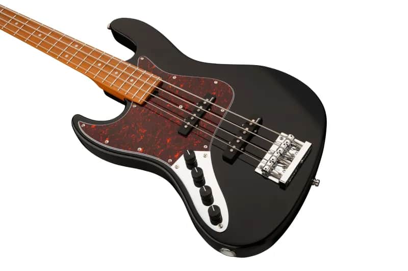 Sadowsky MetroExpress 21-Fret Vintage J/J Bass, Roasted Maple Fingerboard, Lefthand, 4-String - Solid Black High Polish image 1