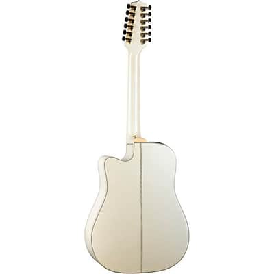 Takamine TAKGD37CE12PW G Series 12 String Dread A/E Guitar (Pearl White) image 3
