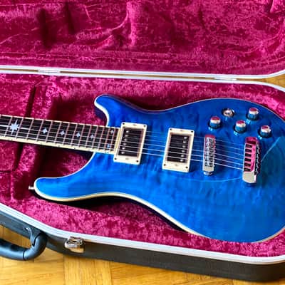 Thomas Ochs PRS-style Custom Made 2010s - Blue Transparent image 9