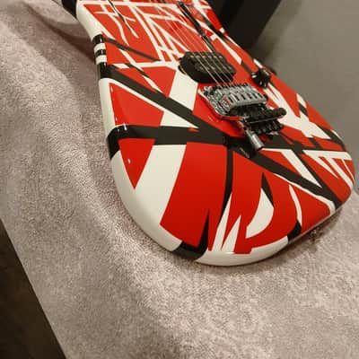 EVH Striped Series Electric Guitar 2013 - Present - Red/Black/White image 3