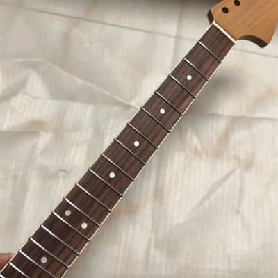 Roasted Maple Short Scale Strat Style Guitar Neck, Rosewood 22 Frets image 3