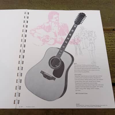 Vintage 1971 Epiphone Guitar and Bass Catalog and Price List! Rare, Original Case Candy, Paperwork! image 7