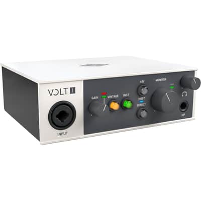 Universal Audio Volt 1 Portable 1x2 USB Type-C Audio/MIDI Interface, Bundle with TAPH100 Monitor Headphones and 25' Microphone Cable image 2