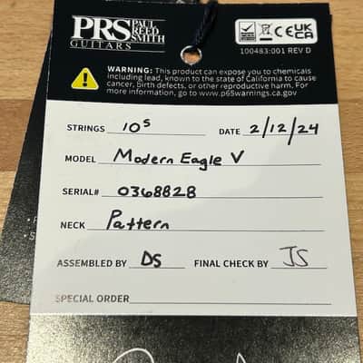 PRS Modern Eagle V 2024 - Cobalt Smokeburst + Case image 8