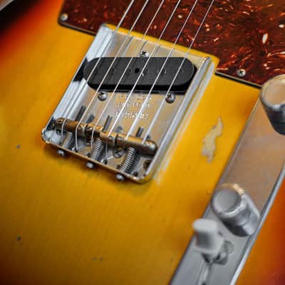 Fender Custom Shop Limited Edition Reverse '60s Tele Custom Heavy Relic 3 Tone Sunburst #R125901 image 14