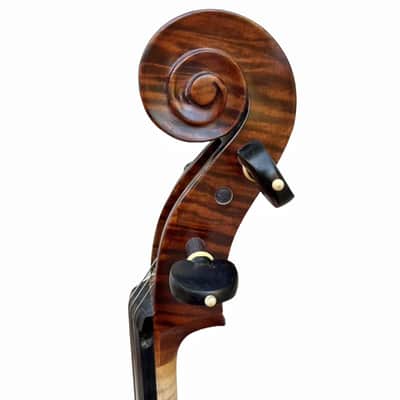 Rare Bird's eye Wood Full size Cello 4/4. hand Carved,Good Sound, Master sound image 11