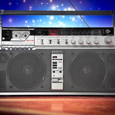 SANYO M-X650LU 🌈RaRe🌈 Vintage Stereo Cassette Recorder image 2