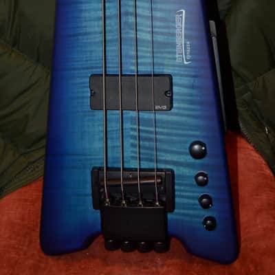Steinberger synapse 4 string bass guitar blue image 4