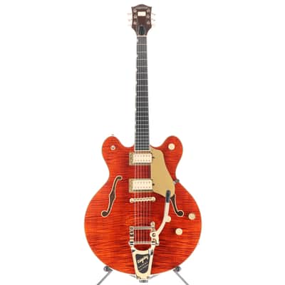 Gretsch Broadkaster LX Figured Center Block with String-Thru Bigsby, Bourbon Stain, Fully Refurbished (RC1) (03235) image 5