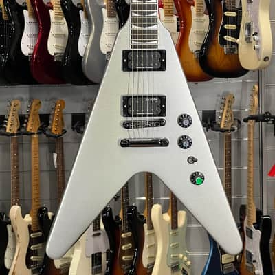 Gibson   Dave Mustaine Signature Silver Metallic Sparkle image 1
