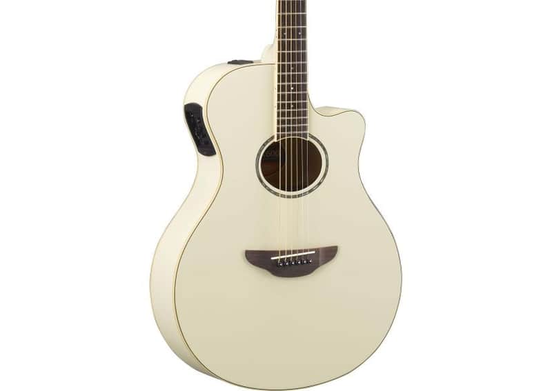 Yamaha - APX600 VW - Acoustic-Electric Guitar w/ Thinline Cutaway - Vintage White image 1