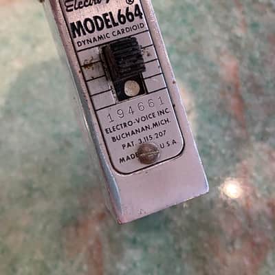 Electro-Voice 664 Cardioid Dynamic Microphone 1950 - 1979 - Chrome image 3